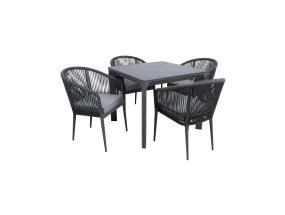 Aiamööblikomplekt CARVES laud ja 4 tooli 21177
