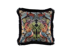 Padi GLAMUUR 45x45cm lukuga, karvase äärega, paradiisilind, kangas 50% puuvill, 50% polüester, kangas 042/411
