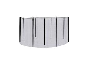 Turvavõrk D426cm batuudile, postidega, must