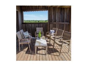 Abilaud WICKER 50x50xH45cm, cappuccino