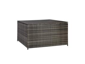 Padjakast WICKER 140x80xH65cm, tumepruun, terasraam, plastikpunutis