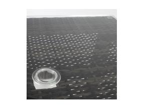 Laud WICKER 73x73xH71cm, tumepruun