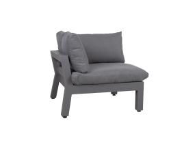 Diivani nurgamoodul FLUFFY, hall, 93x93xH66cm