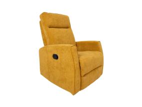 Tugitool EDDY kiikuv ja pöörlev manuaalne recliner 76x96xH103cm, kollane