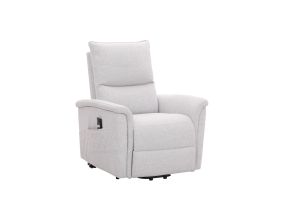 Tugitool GIANNI elektriline lift recliner 85x86xH106cm, hallikasvalge