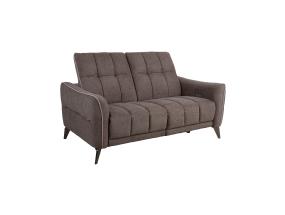 Diivan CATHY 2-kohaline elektriline recliner 162x100xH100cm, helepruun