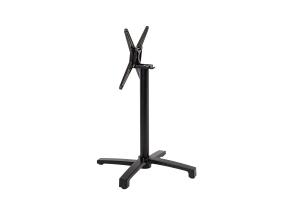 Lauajalg BISTRO 69x69xH72cm, alumiinium, värvus: must