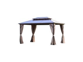 Varikatus SUNSET 3x4xH2/2,7m, pruun/taupe