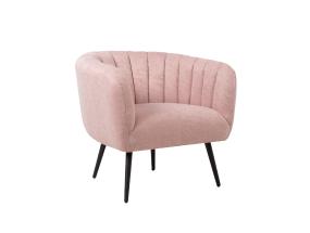 Tugitool TUCKER 78x71xH69cm roosa, polüesterkangas, metall