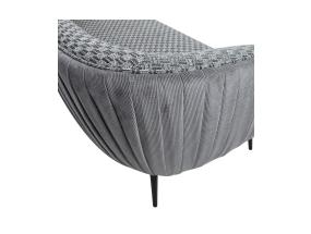 Diivan ACCENT 3-kohaline, hall, 179x80xH74cm, puit, vineer, polüesterkangas