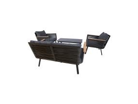 Aiamööblikomplekt MALAGA laud, diivan ja 2 tooli