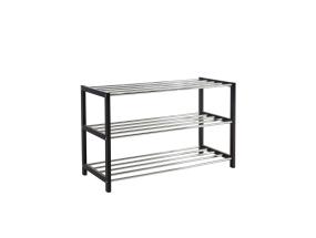 Jalatsiriiul BRODY 3-kordne 80x31xH50cm, must/kroom