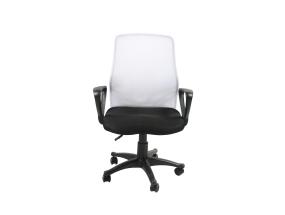 Töötool TREVISO, 59x58xH90-102cm, must/valge, polüesterkangas, plastik