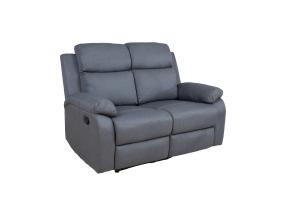Diivan REX 2-kohaline manuaalne recliner 133x81xH103cm, tumehall
