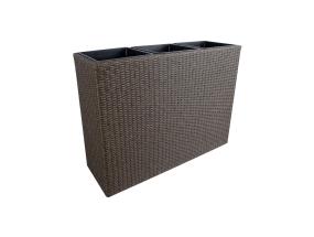 Lillekast WICKER 110x39xH88cm, tumepruun