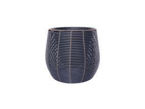 Lillepott WICKER D45xH40cm, must/pruun