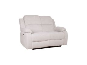 Diivan FELICIA 2-kohaline elektriline recliner 150x96xH100cm, loodusvalge