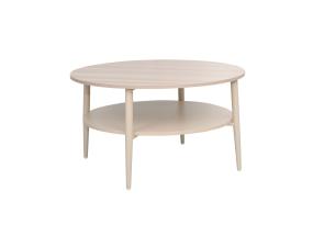 Diivanilaud LESTER 80x80xH45cm, hele puit/beež