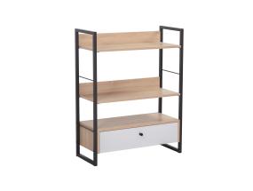 Riiul STUDY 70x30xH90cm, tamm/valge