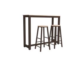 Baarikomplekt SANCIA tamm/pruun