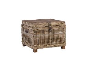 Kirst-abilaud EGROS 60x60xH45cm, naturaalne rotang