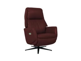 Tugitool DAMIANO elektriline recliner 72x84xH116cm, tumepunane nahk