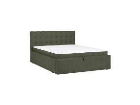 Kontinentaalvoodi LEENA 160x200cm, madratsiga, roheline, 176x221xH110cm