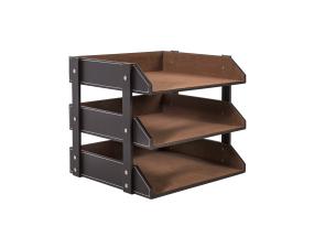 Dokumendiriiul WALTER 28x35xH27cm, pruun, kunstnahk