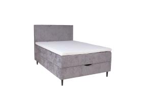 Kontinentaalvoodi LAARA 120x200cm, hall, 121x208xH119cm