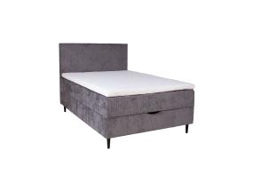 Kontinentaalvoodi LAARA 120x200cm, grafiit, 121x208xH119cm