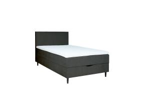 Kontinentaalvoodi LAARA 120x200cm, tumehall, 121x208xH119cm