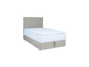 Kontinentaalvoodi LEVI 90x200cm, madratsiga, tumebeež, 93x210xH114,5cm