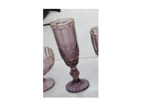 Šampusepokaal LUNA 180ml,  D6xH20cm, lilla