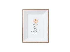 Pildiraam DECOR, 10x15cm, valge/puit