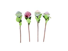 Kunstlill FLOWERLY H46cm artišokk, mix