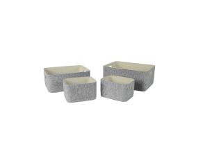 Kast LIDO FELT 20x15,5xH12cm, helehall vilt
