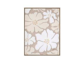 Maal raamiga 60x80cm, beežid õied