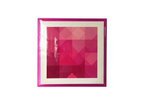 Seinapilt WALLY 80x80cm, roosa, akrüül