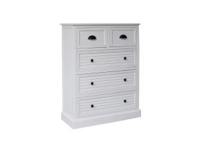 Kummut MELDON 80x35xH103cm, valge