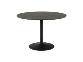 Söögilaud IBIZA D110xH74cm, must marmor