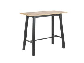 Baarilaud CHARA 117x58xH105cm, tamm/must