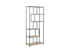 Riiul SEAFORD 77x35xH185cm, sonoma tamm, mööbliplaat, metall