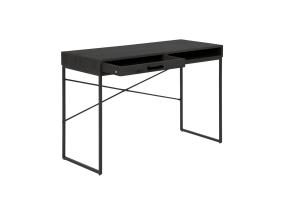 Kirjutuslaud SEAFORD 110x45xH75cm, must, MDF, metall