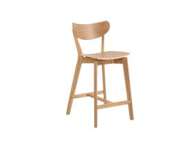 Baaritool ROXBY naturaalne, 45x49xH105cm, tammespoon, puit