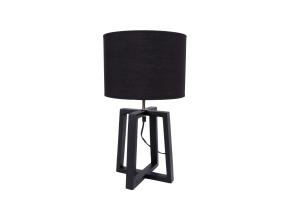 Laualamp WOODEN H44,5cm, kuppel: tumehall, jalg: tumehall puit