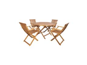 Aiamööblikomplekt FINLAY laud ja 4 käetugedega tooli