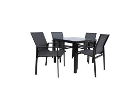 Aiamööblikomplekt AMALFI laud ja 4 tooli