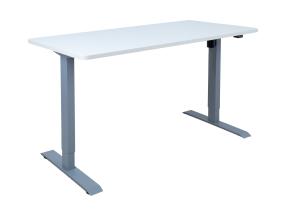 Töölaud ERGO 1-mootoriga 140x70xH71-121cm, valge, melamiinplaat