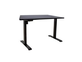 Töölaud ERGO 1-mootoriga 140x80xH71-121cm, must/must, melamiinplaat