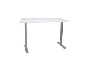 Töölaud ERGO 2-mootoriga 140x80xH60-125cm, hallikasvalge